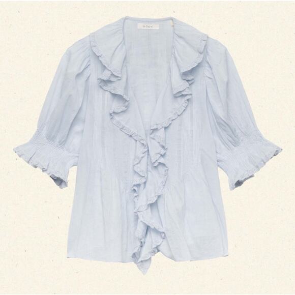 DOEN Henri Top in Alice Blue M - Picture 11 of 11